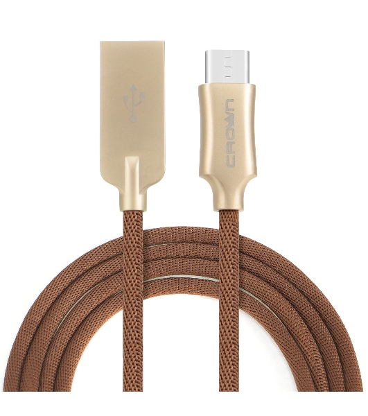 Кабель Crown USB - USB Type-C CMCU-3132C brown