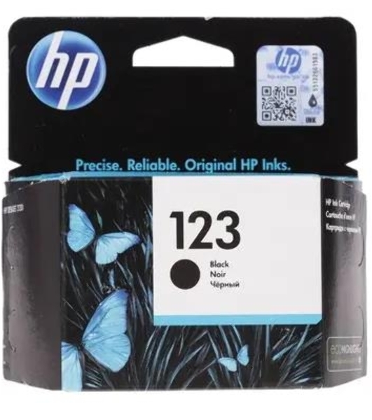 Картридж струйный HP 123 (F6V17AE) черный, 120 стр., для DeskJet 2130