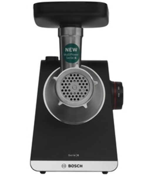 Мясорубка электрическая Bosch MFWS640B черный, 2100 Вт, 3.5 кг/мин, реверс, насадки - 9