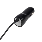 Автозарядка в прикуриватель Rexant microUSB (АЗУ) (5 V, 1000 mA) шнур спираль 1.2 м черный, фото 1