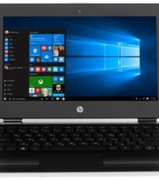 Клавиатура для ноутбука HP Pavilion x360 11-K черная без рамки горизонтальный Enter