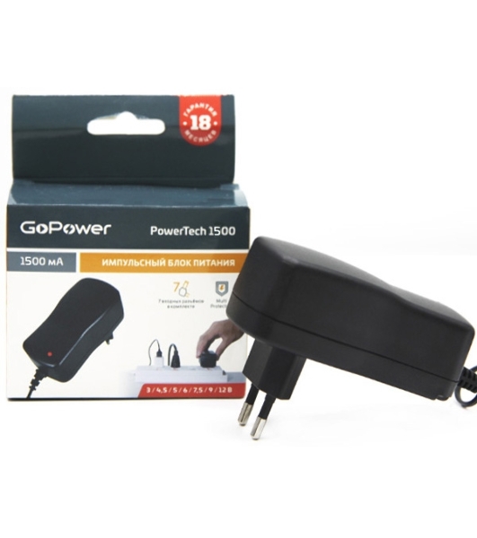 Блок питания GoPower PowerTech 1500 универсальн. импульсный (1/50)