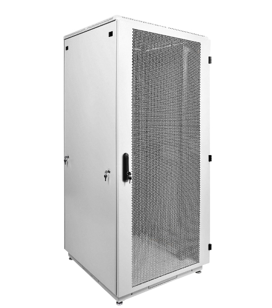 Шкаф телекоммуникационный напольный 42U (800x1000) дверь перфорированная (3 места), ШТК-М-42.8.10-4ААА