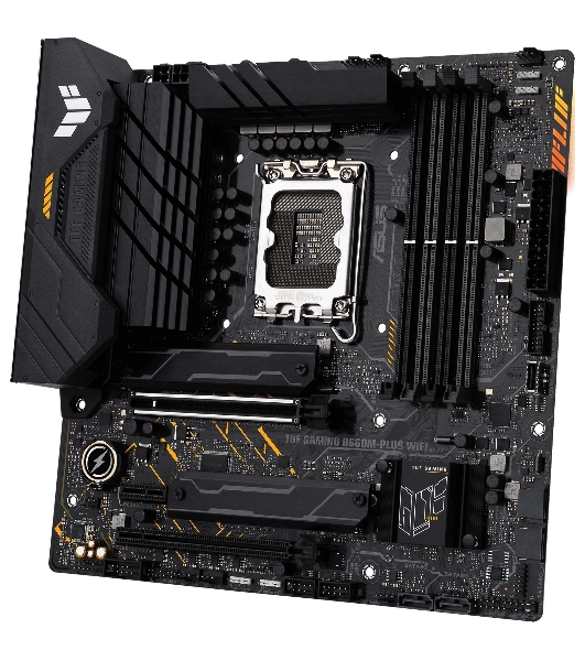 Материнская плата ASUS TUF GAMING B660M-PLUS WIFI, LGA 1700, Intel B660, 4xDDR5, 4xSATA, 2xM.2, 1xPCIe 5.0 x16, 1xPCIe 3.0 x4, 1xPCIe x1, 1xDP, 1xHDMI, 1x 2.5Gb LAN, 4xUSB-A 3.2 Gen 2, 1xUSB-A 3.2 Gen 1, 2xUSB 2.0, 1xUSB-C 3.2 Gen 2x2, 5x3.5 мм, 7.1, mATX