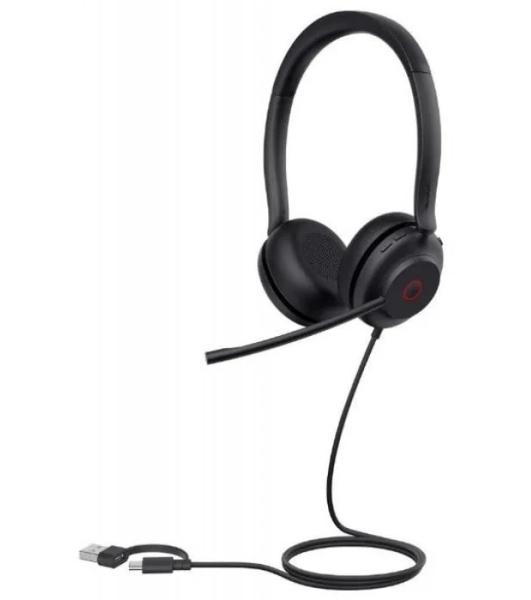 Гарнитура Yealink UH35 Dual UC чёрный, проводная, USB