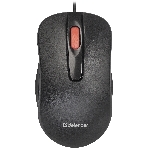 Мышь проводная Defender Point MM-756 черный, 1000 dpi, USB, кнопки - 3, фото2