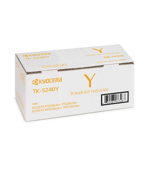 Картридж лазерный Kyocera TK-5240Y (1T02R7ANL0) желтый для P5026cdn/cdw, M5526cdn/cdw 3000 стр.