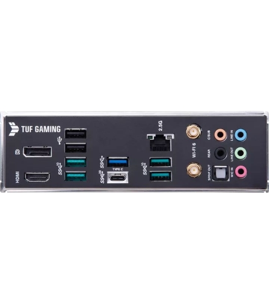 Материнская плата ASUS TUF GAMING B660M-PLUS WIFI, LGA 1700, Intel B660, 4xDDR5, 4xSATA, 2xM.2, 1xPCIe 5.0 x16, 1xPCIe 3.0 x4, 1xPCIe x1, 1xDP, 1xHDMI, 1x 2.5Gb LAN, 4xUSB-A 3.2 Gen 2, 1xUSB-A 3.2 Gen 1, 2xUSB 2.0, 1xUSB-C 3.2 Gen 2x2, 5x3.5 мм, 7.1, mATX