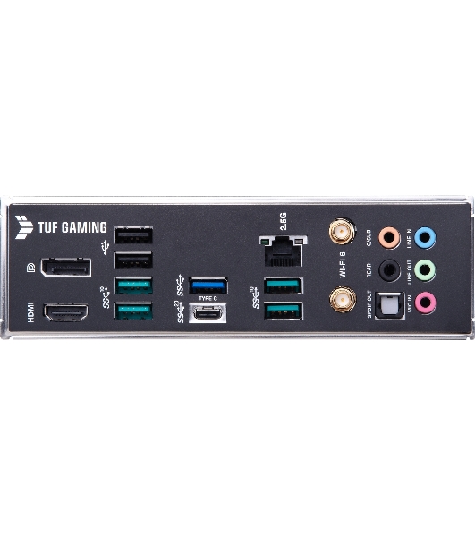 Материнская плата ASUS TUF GAMING B660M-PLUS WIFI, LGA 1700, Intel B660, 4xDDR5, 4xSATA, 2xM.2, 1xPCIe 5.0 x16, 1xPCIe 3.0 x4, 1xPCIe x1, 1xDP, 1xHDMI, 1x 2.5Gb LAN, 4xUSB-A 3.2 Gen 2, 1xUSB-A 3.2 Gen 1, 2xUSB 2.0, 1xUSB-C 3.2 Gen 2x2, 5x3.5 мм, 7.1, mATX