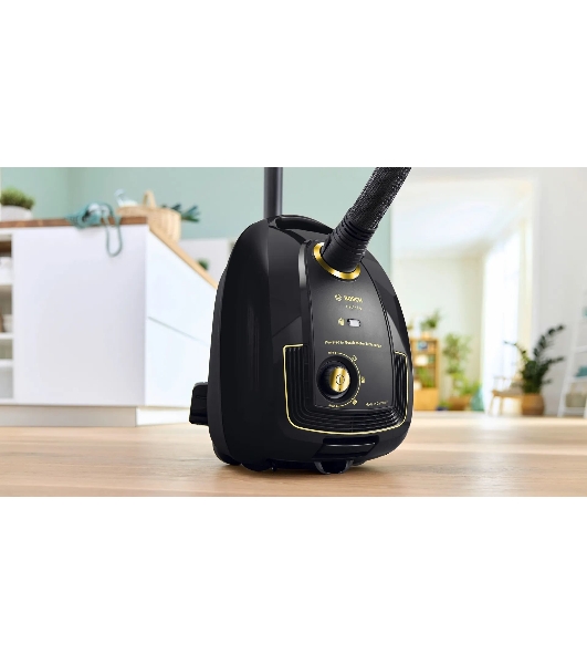 Пылесос Bosch BGL38GOLD черный/золотистый, 350/1700 Вт, уборка сухая, пылесборник мешок 4 л