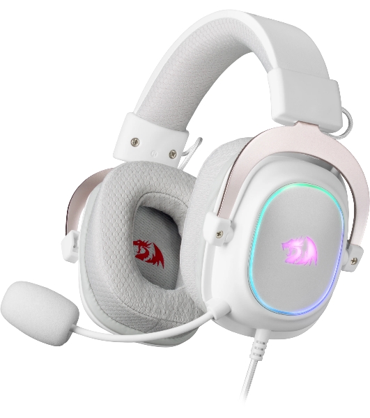 Игровая гарнитура REDRAGON ZEUS X белая (USB, 53 мм, 7.1, RGb подсветка)