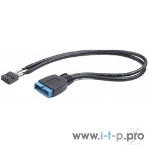 Кабель Cablexpert Внутренний USB2 - USB3 кабель, 9pin/19pin, 0.3m (CC-U3U2-01), фото2