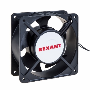 Вентилятор для корпуса Rexant RХ 12038HSL 220VAC черный, 120 мм, 2700 об/мин, 45 дБ, 2 pin