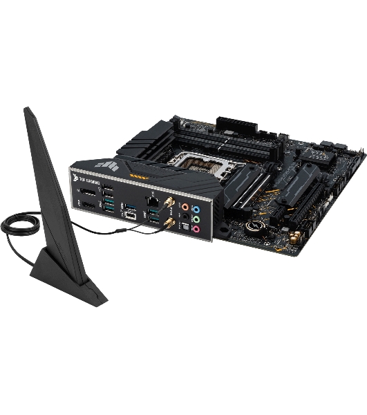 Материнская плата ASUS TUF GAMING B660M-PLUS WIFI, LGA 1700, Intel B660, 4xDDR5, 4xSATA, 2xM.2, 1xPCIe 5.0 x16, 1xPCIe 3.0 x4, 1xPCIe x1, 1xDP, 1xHDMI, 1x 2.5Gb LAN, 4xUSB-A 3.2 Gen 2, 1xUSB-A 3.2 Gen 1, 2xUSB 2.0, 1xUSB-C 3.2 Gen 2x2, 5x3.5 мм, 7.1, mATX