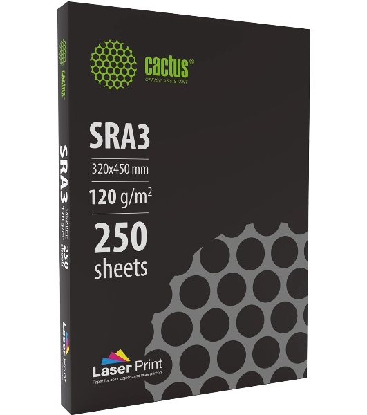 Бумага Cactus CS-LPSRA3120250 SRA3/120г/м2/250л./белый для лазерной печати