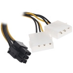 Разветвитель питания Cablexpert CC-PSU-SATA, SATA->PCI-Express 6pin, для подключения в/к PCI-Е (6pin) к б/п ATX, фото5