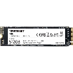 Накопитель SSD Patriot P300, 512Gb, PCIe 3.0 x4, M.2 2280, NVMe, R/W 1700/1200, фото 1