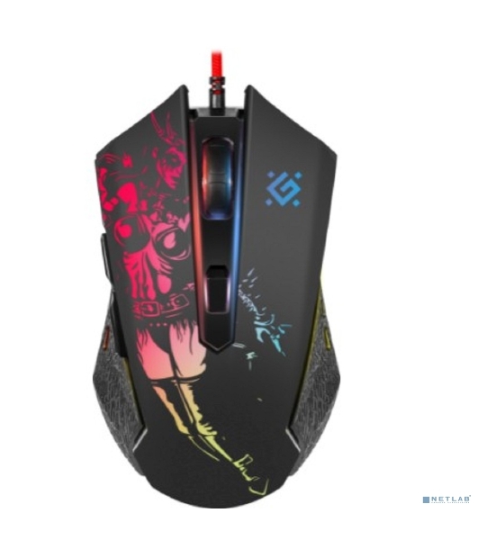 Мышь проводная Defender Sin'Sister GM-933 черный, 7200 dpi, USB, кнопки - 6