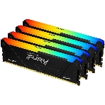 Оперативная память Kingston Fury Beast, DDR4, 32GB (4x8GB), 3200MHz, CL16, DIMM, с радиатором, RGB, черный, фото7