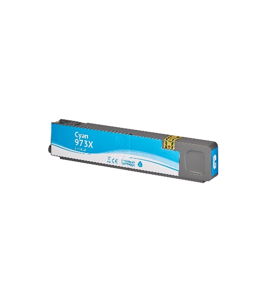 Картридж струйный Sakura F6T81AE (№973X Cyan) для HP, голубой, 110 мл., 7000 к.