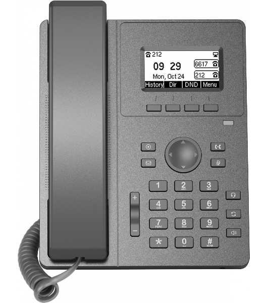 Телефон IP Flyingvoice P10W серый (упак.:1шт)
