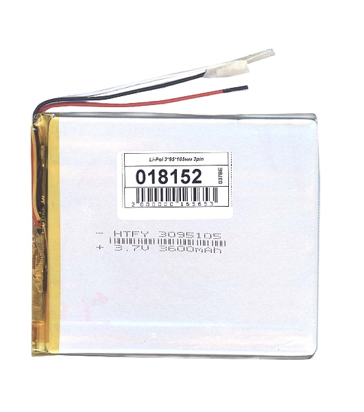 Аккумулятор Li-Pol (батарея) 3x95x105мм 3pin 3.7V/3600mAh