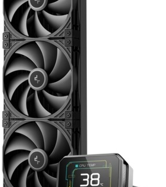 Система водяного охлаждения Deepcool Spartacus 420 ARGB Soc-AM5/AM4/1200/1700/1851 черный 4-pin 32.89dB Al LCD 2647gr Ret (R-SPT420-BKDSMP-G-1)