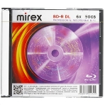Диск BD-R Mirex 50 Gb, 6x, Slim Case (1), DL (1/50), фото 1