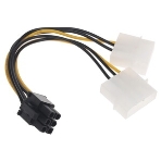 Разветвитель питания Cablexpert CC-PSU-SATA, SATA->PCI-Express 6pin, для подключения в/к PCI-Е (6pin) к б/п ATX, фото3