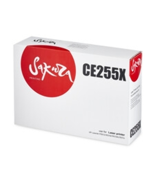 Картридж лазерный Sakura CE255X для HP LaserJet P3015/3015d/3015dn/3015x, черный, 12500 к.