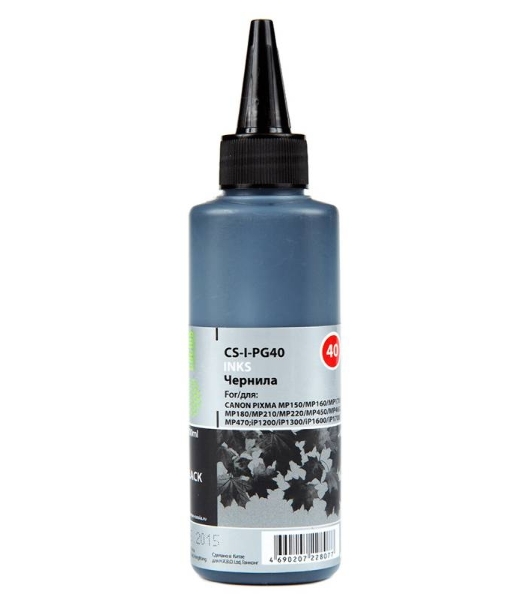 Чернила Cactus CS-I-PG40 черный (100мл) Canon PIXMA MP150/MP160/MP170/MP180/MP210