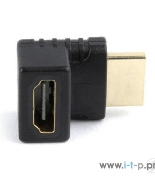 Переходник HDMI-HDMI Cablexpert A-HDMI270-FML, 19F/19M, угловой соединитель 270 градусов, золотые разъемы, пакет