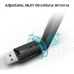 Беспроводный двухдиапазонный USB2.0 адаптер TP-Link Archer T2U Plus, 433 Мбит/с + 200 Мбит/с, фото 1