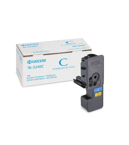 Картридж лазерный Kyocera TK-5240C (1T02R7CNL0) голубой для P5026cdn/cdw, M5526cdn/cdw 3000 стр.