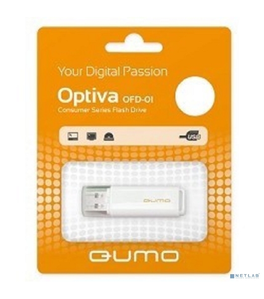 Флешка USB QUMO 16 Gb Optiva 01 белый QM16GUD-OP1-белый
