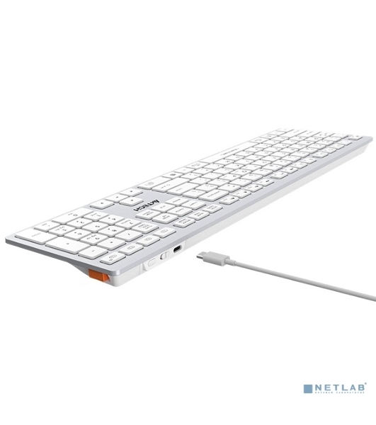 Клавиатура беспроводная A4Tech Fstyler FBX50C, USB, Bluetooth/Радиоканал, белый