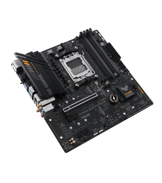 Материнская плата ASUS TUF GAMING A620M-PLUS WIFI, AM5, AMD A620, 4xDDR5, 4xSATA, 2xM.2, 1xPCIe 4.0 x16, 2xPCIe x1, 2xDP, 1xHDMI, 1x 2.5Gb LAN, 4xUSB-A 2.0, 2xUSB-A 3.2 Gen 1, 3x3.5 мм, 7.1, mATX