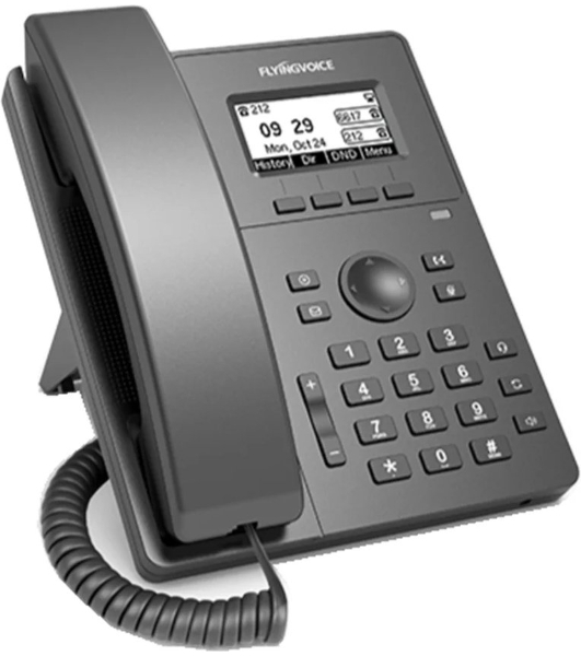Телефон IP Flyingvoice P10W серый (упак.:1шт)