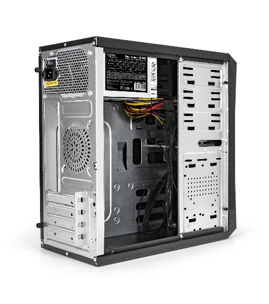 Компьютерный корпус Minitower ExeGate BA-204U-UNS500 (mATX, БП UNS500 с вент. 12см, 2хUSB+2хUSB 3.0, аудио, черный)