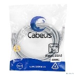 Шнур коммутационный Cabeus, Cat.5e, неэкр., U/UTP, RJ45/RJ45, LSZH, AWG24, 3м, серый, фото2