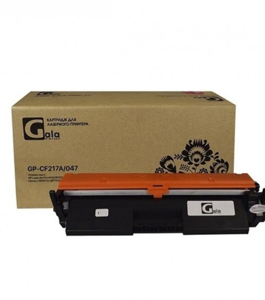 Картридж лазерный GalaPrint GP-CF217A/047 (№17A) черный (1600 стр.) для HP LaserJet Pro M101/M102/M102w/M129/M130/M130fw/Canon i-SENSYS LBP112/LBP113/MF112/MF113