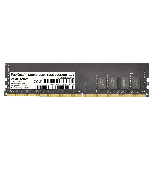 Оперативная память ExeGate, DDR4, 16GB (1x16 GB), 2666 MHz, CL19, DIMM, OEM
