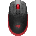 Мышь беспроводная Logitech M190 черный/красный, 1000 dpi, радиоканал, USB, кнопки - 3, фото83