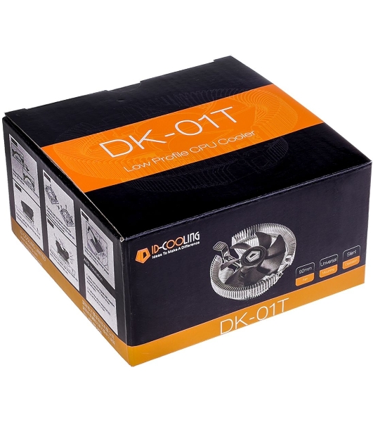Кулер Cooler ID-Cooling ID-CPU-DK-01T серебристый 92мм алюминий 2200rpm 24db 3-pin 95W 52мм