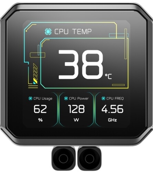 Система водяного охлаждения Deepcool Spartacus 420 ARGB Soc-AM5/AM4/1200/1700/1851 черный 4-pin 32.89dB Al LCD 2647gr Ret (R-SPT420-BKDSMP-G-1)