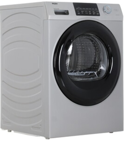 Сушильная машина Haier HD90-A2959S серый/черный, 9 кг, сушка - тепловой насос, программ - 12, 59.5 x 84.5 x 60 см