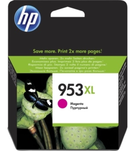 Картридж струйный HP 953XL F6U17AE пурпурный для HP OJP 8710/8715/8720/8730/8210/8725 (1600 стр.)