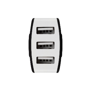 Зарядное устройство в прикуриватель Rexant 3 x USB, 1000mA, черный
