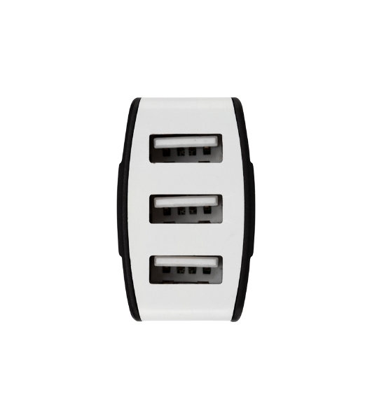 Зарядное устройство в прикуриватель Rexant 3 x USB, 1000mA, черный