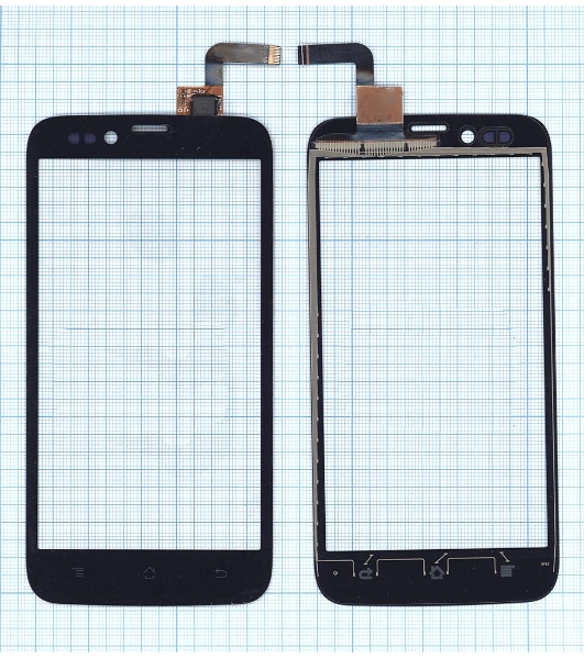 Сенсорное стекло (тачскрин) для Archos 50 Platinum MCF-050-0995-V2, черное